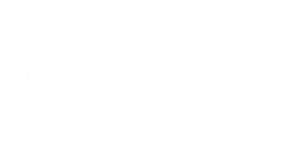 benji hairstyles logo white